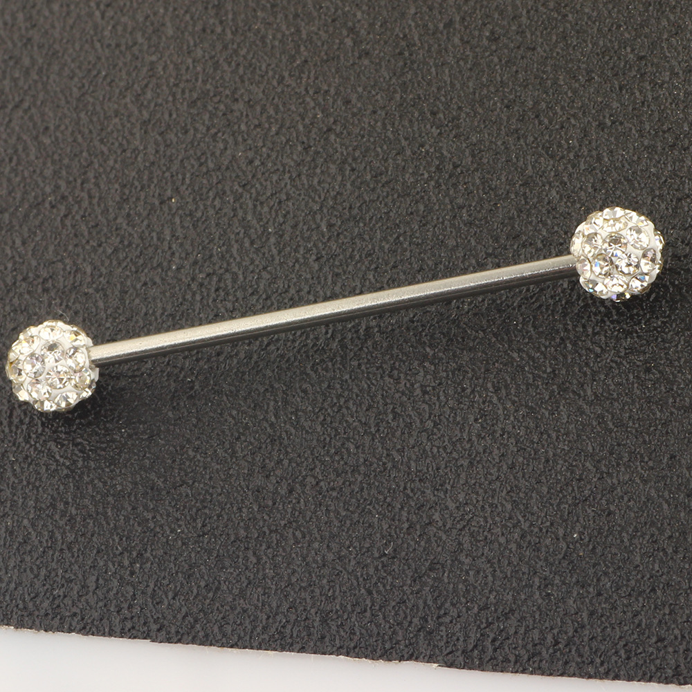 8-Piece Body Piercing Jewelry Set Nose Ring Eyebrow Lip Labret Long Bar Industrial Earrings Stainless Steel detail image 11