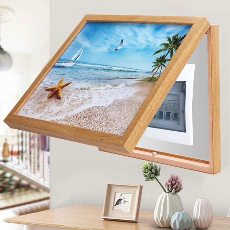 電表箱裝飾畫配電箱裝飾遮擋挂畫北歐簡約現代弱電箱電表盒裝飾畫