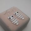 Ethnic metal jewelry, silver earrings, pack, ethnic style