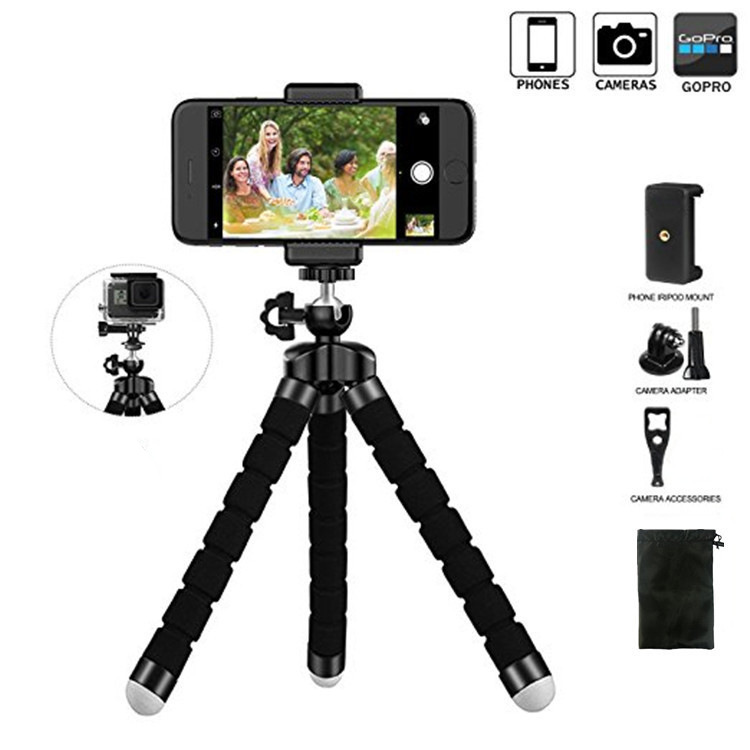 tripod sponge tripod set bluetooth selfi...