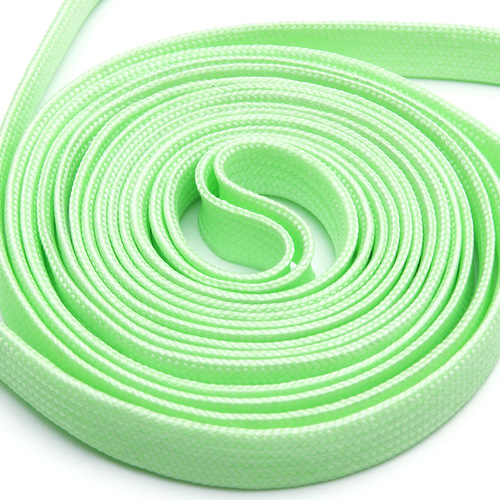 Manufacturer 10mm flat light-up laces, fluorescent laces, glowing white laces, flat laces with lights