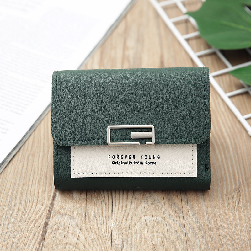 Korean Contrast Color Small Wallet display picture 28