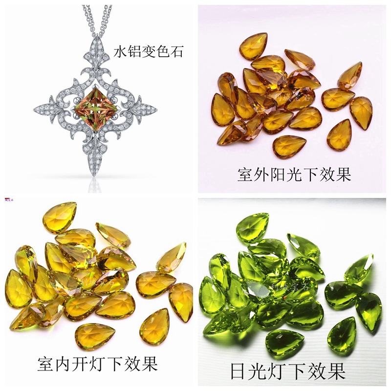 Pear-shaped Turkish aluminum 3*5-13*18mm nude stones synthesized…
