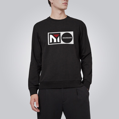 厂家批发运动卫衣男2019秋冬季新款健身跑步套头衫纯棉休闲上衣男|ru