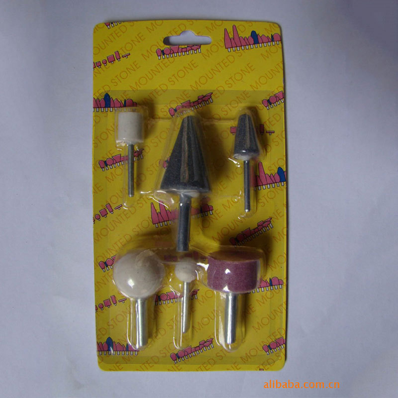 厂家供应套装磨头 带柄砂轮 5PC磨头 多种供选陶瓷圆头磨头氧化铝