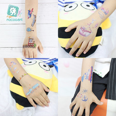 Recaroon Cross-border Waterproof Children's Temporary Tattoos Vehicle Ship Airplane Cartoon Sticker Tattoo