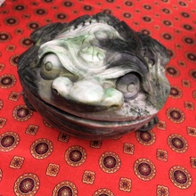 批发   订做独山玉 玉石摆件 摆饰 雕金蟾摆件