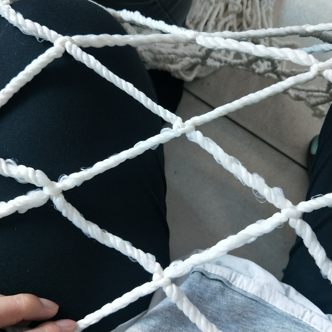 安全网防护网化纤绳网  安全绳网白网立网