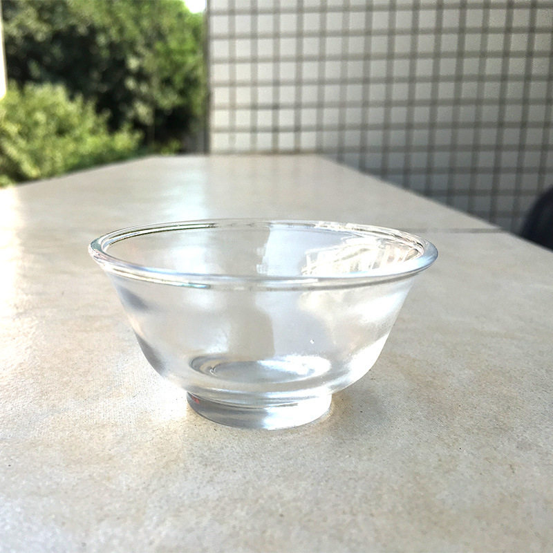 고온 내성 유리 컵 작은 쿵후 찻잔 선물 작은 찻그릇 싼 양초 컵 투명 기름 그릇