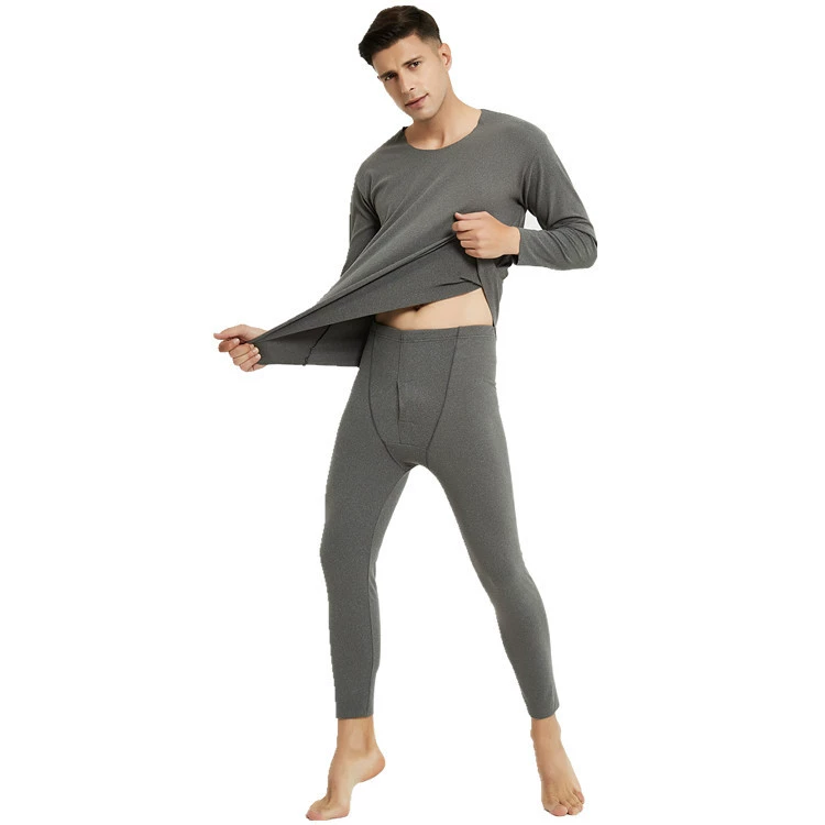 Бесшовное термобелье, мужское утолщенное осеннее белье на флисовой подкладке и осенние брюки, теплые немецкие Модные осенние брюки с постоянной температурой, зимний костюм