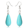 Ethnic retro turquoise marble earrings, ethnic style, simple and elegant design, European style