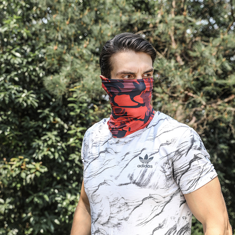 百变魔术头巾防晒脖套 夏薄款户外运动骑行钓鱼面罩 防风透气|ru