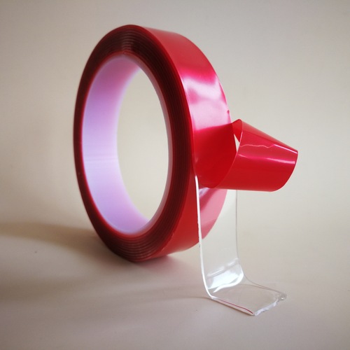 Nail Polish Remover Washable Red Film Acrylic Double-Sided Strong Red Transparent Traceless Waterproof Tape Tape Nano