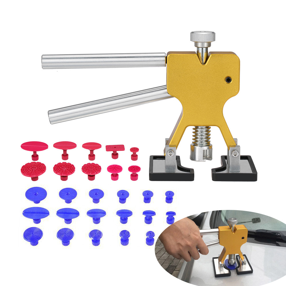 汽车修复工具套装 汽车凹陷修复工具  冰雹凹痕修复拉拔器28件套