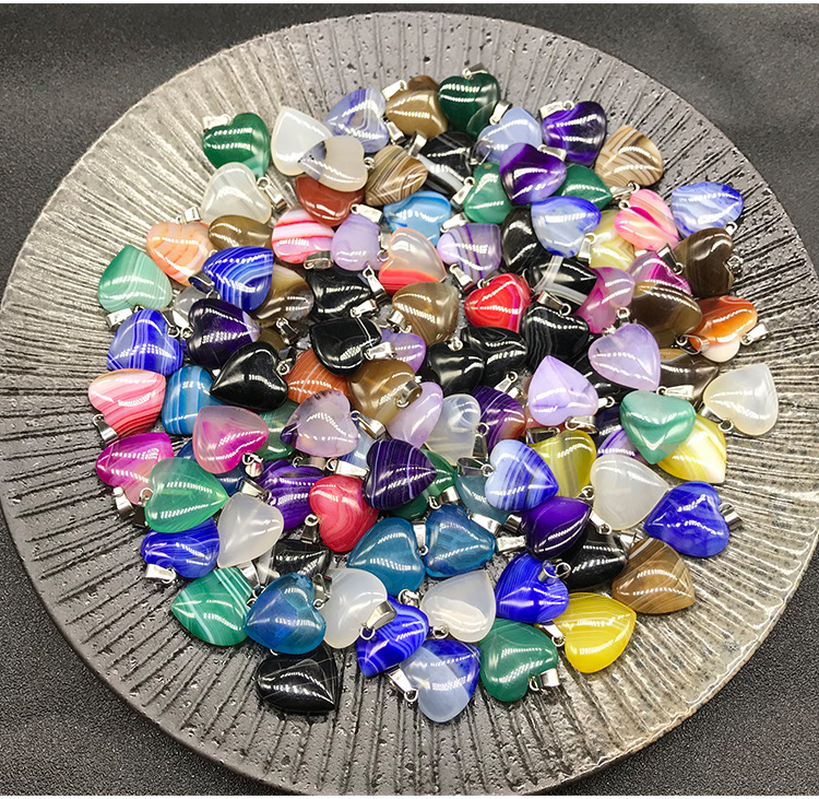 5g Weight Pendant Jewelry Making Type Agate Material Solid Color Pattern Satin Finish Polishing Design Classic Style Style Coffee, White, Purple, Red, Green, Blue, Yellow, Black Color Agate Solid Color Satin Pendant 2