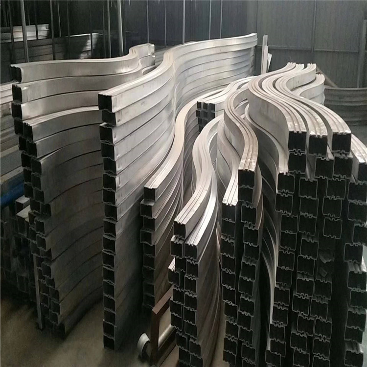 厂家生产定制6063铝合金型材 深加工折弯拉弯S形滚圆弯圆铝材