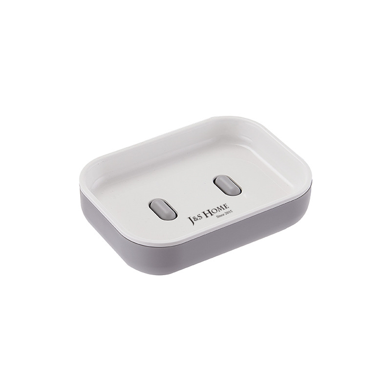 Estilo nórdico suministros de baño jabonera inferior soporte de jabón antideslizante bandeja de jabón de doble capa caja de jabón de filtro de agua de drenaje