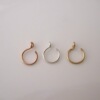 Fashionable nose piercing, golden earrings, accessory, wish, European style, 14 carat, wholesale