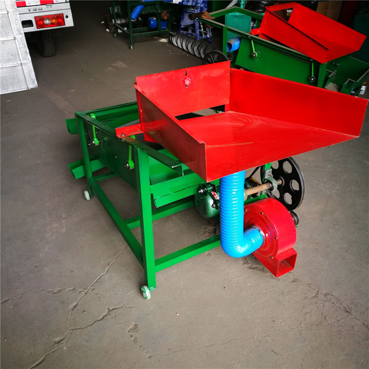 小麥雙層糧食直線振動篩 小型家用電動糧食分選機 除雜糧食凈糧機