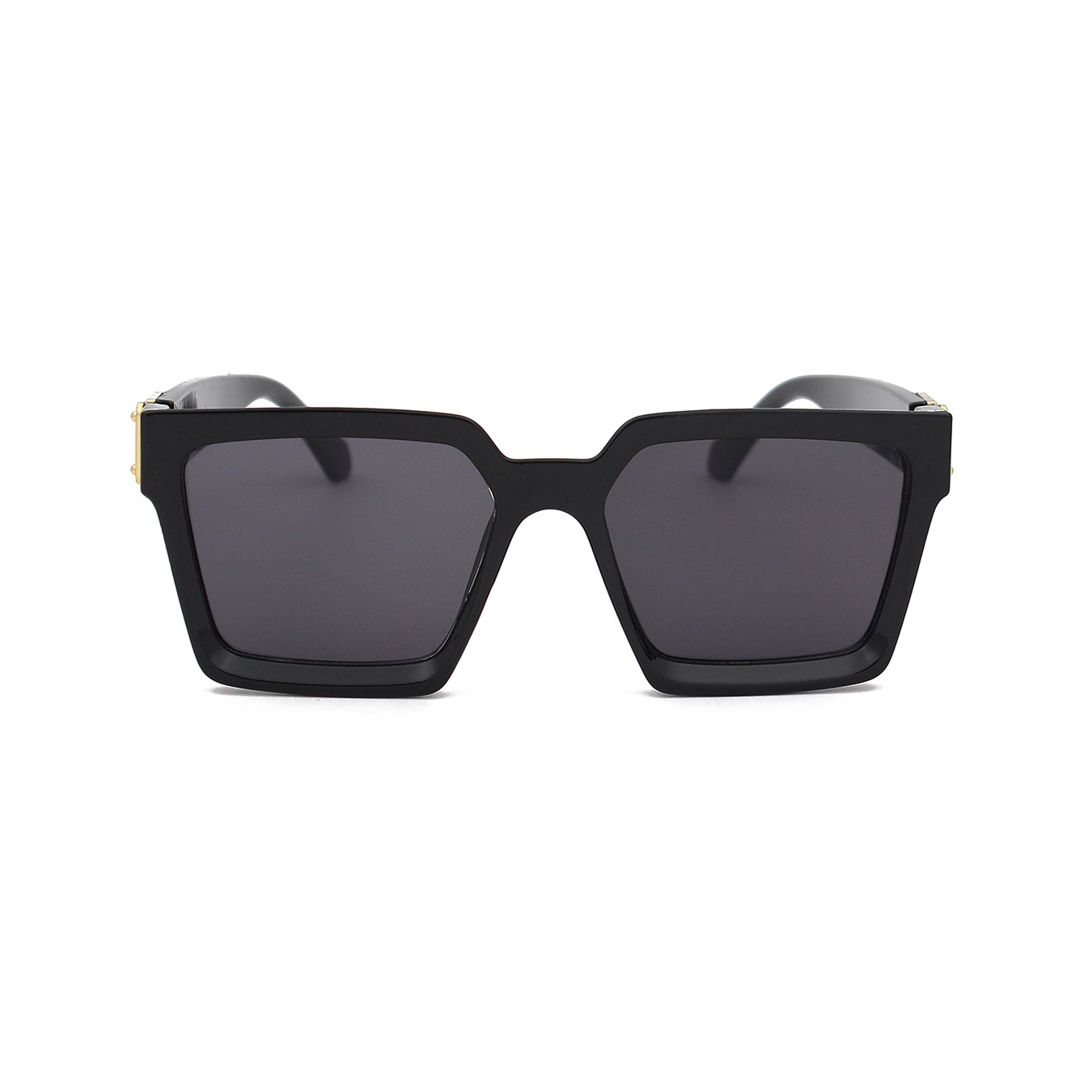 Moda moda personalizada gafas de sol de Europa y América gafas de sol de color caramelo grueso marco cuadrado integrado gafas de sol 97048