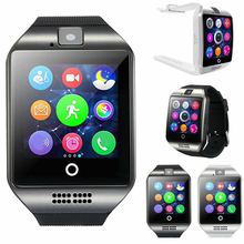 Q18智能手表 電話藍牙手表弧度曲面屏手表插卡可穿戴手表廠家低價
