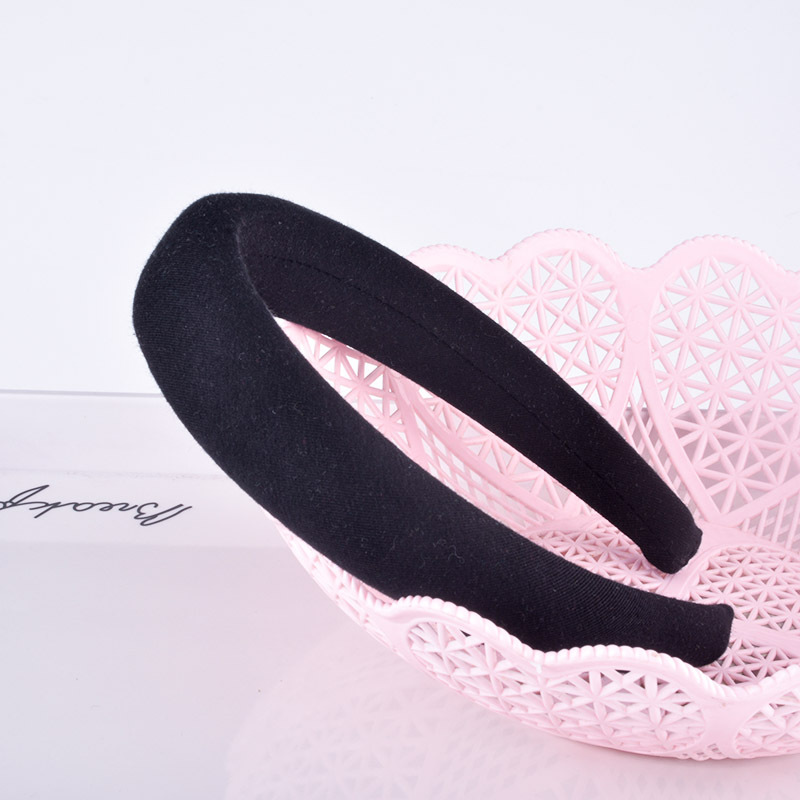 Simple Pure Color Sponge Headband display picture 17