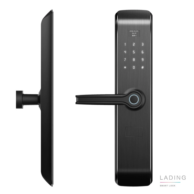 拉盯 Household anti -theft door fingerprint lock graffiti intelligent locks, open code lock
