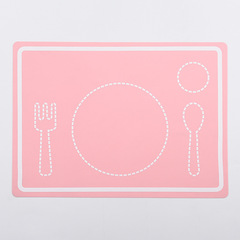 新款外貿兒童硅膠餐墊 幼兒園餐墊隔熱學生桌墊多種尺寸LOGO禮品