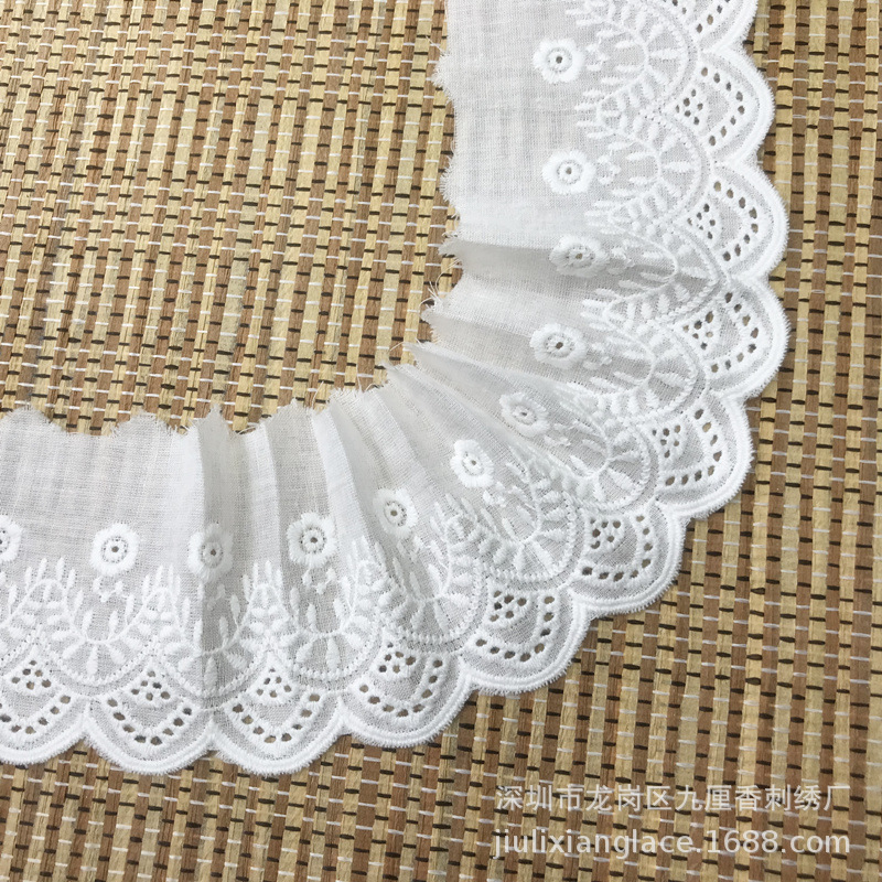 宫廷汉服厂家直销批发棉布条码花边花边辅裙边diy宽度6.8厘米