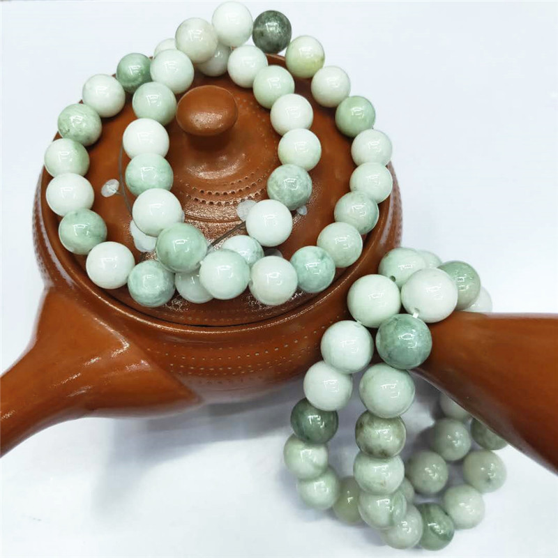 Wholesale of new trendy jewelry natural Tianqing jade bracelets, DIY beaded Maotian jade bracelets, factory direct sales detail image 4