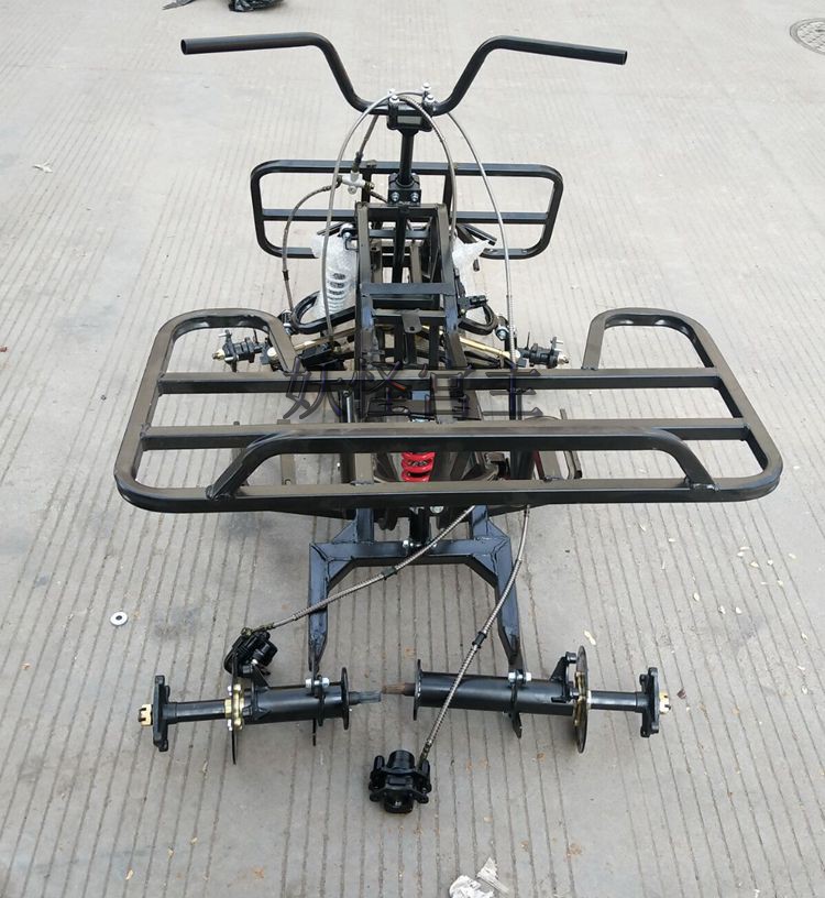 Modified four-wheeled vehicle accessories bull ATV electric frame thickened square tube frame rocker arm brake shock absorption