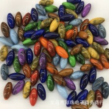 ����ʯ˫ɫ�ǿ����� ɢ��DIY��Ʒ��� ͷ��Բ�鴮����������ֱ��