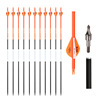 7.6MM Orange and white carbon Arrow Brotherton Yu Jian outdoors Bow and arrow Archery Supplies