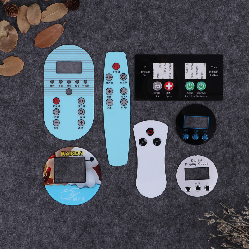 批发机械设备按键开关pvc不干胶薄膜控制面贴智能触摸铭牌按键