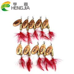 HENG JIA Hengjia Fishing Tackle Amazon Shiny Metal Shiny Lure 6.5cm 5.3g Rotating Lure