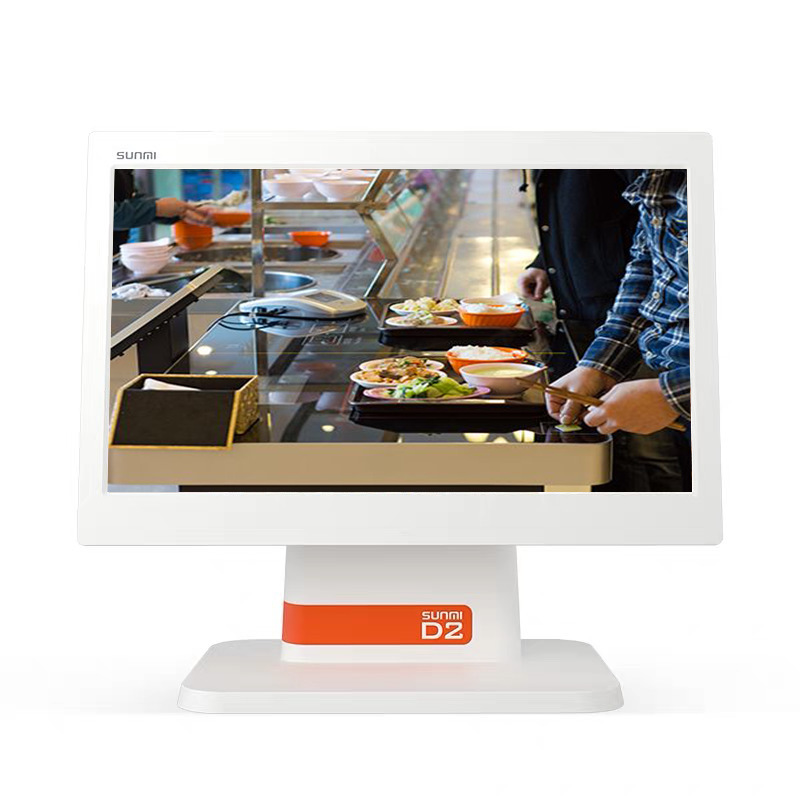 快餐店收银方案 SUNMI商米D2安卓触摸屏收银机 加银豹餐饮版软件|ru