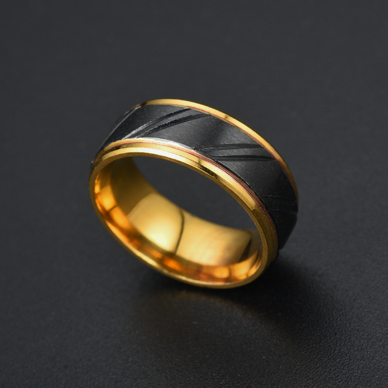 Fashion New  Aristocratic Red Slotted Black  Ring display picture 3