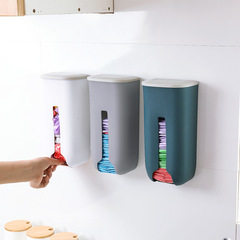 2519 plastic bag storage box kitchen wall-mounted garbage bag box extraction garbage bag storage box