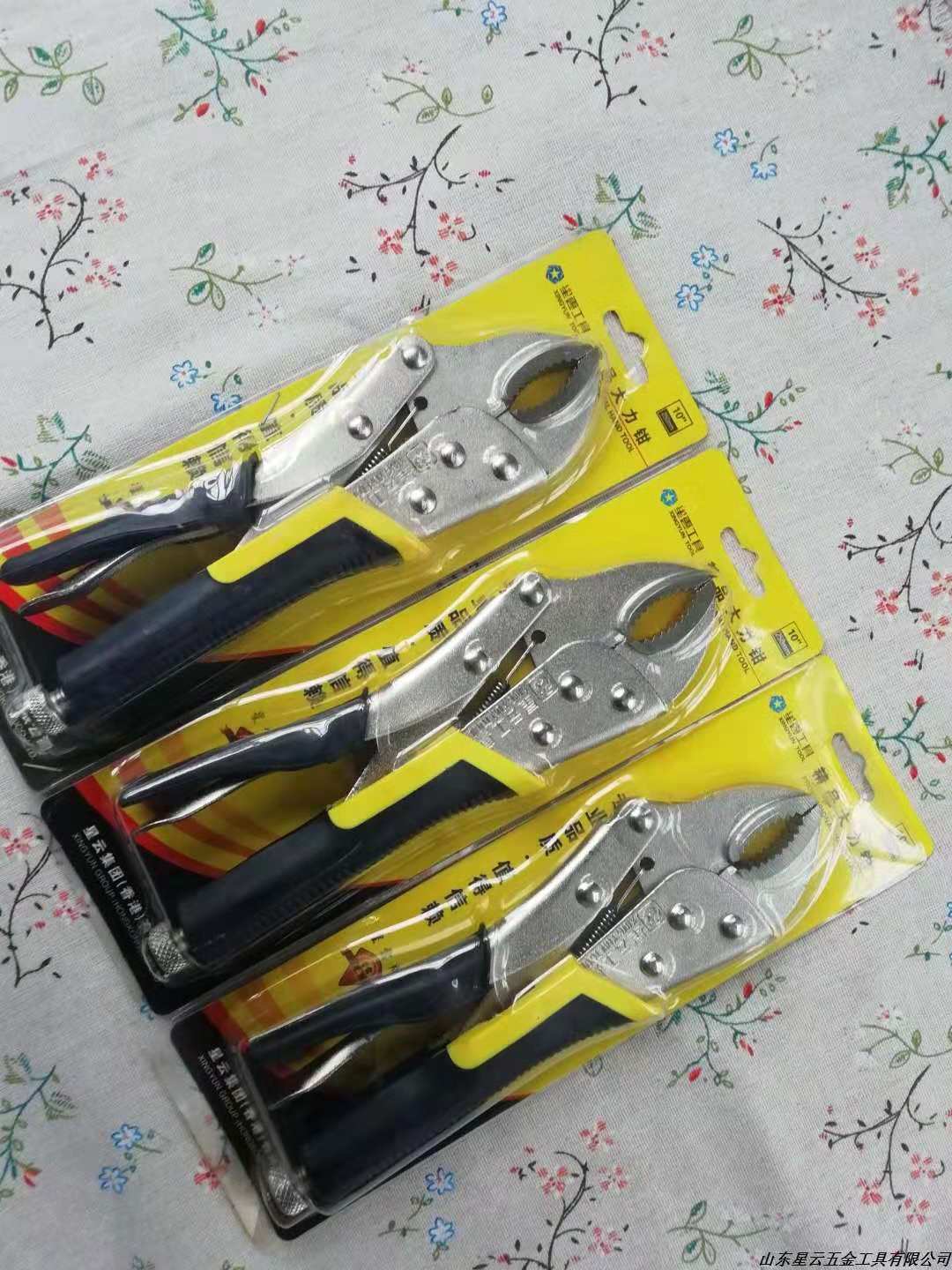  产品，星云牌，胶把大力钳-每件60个