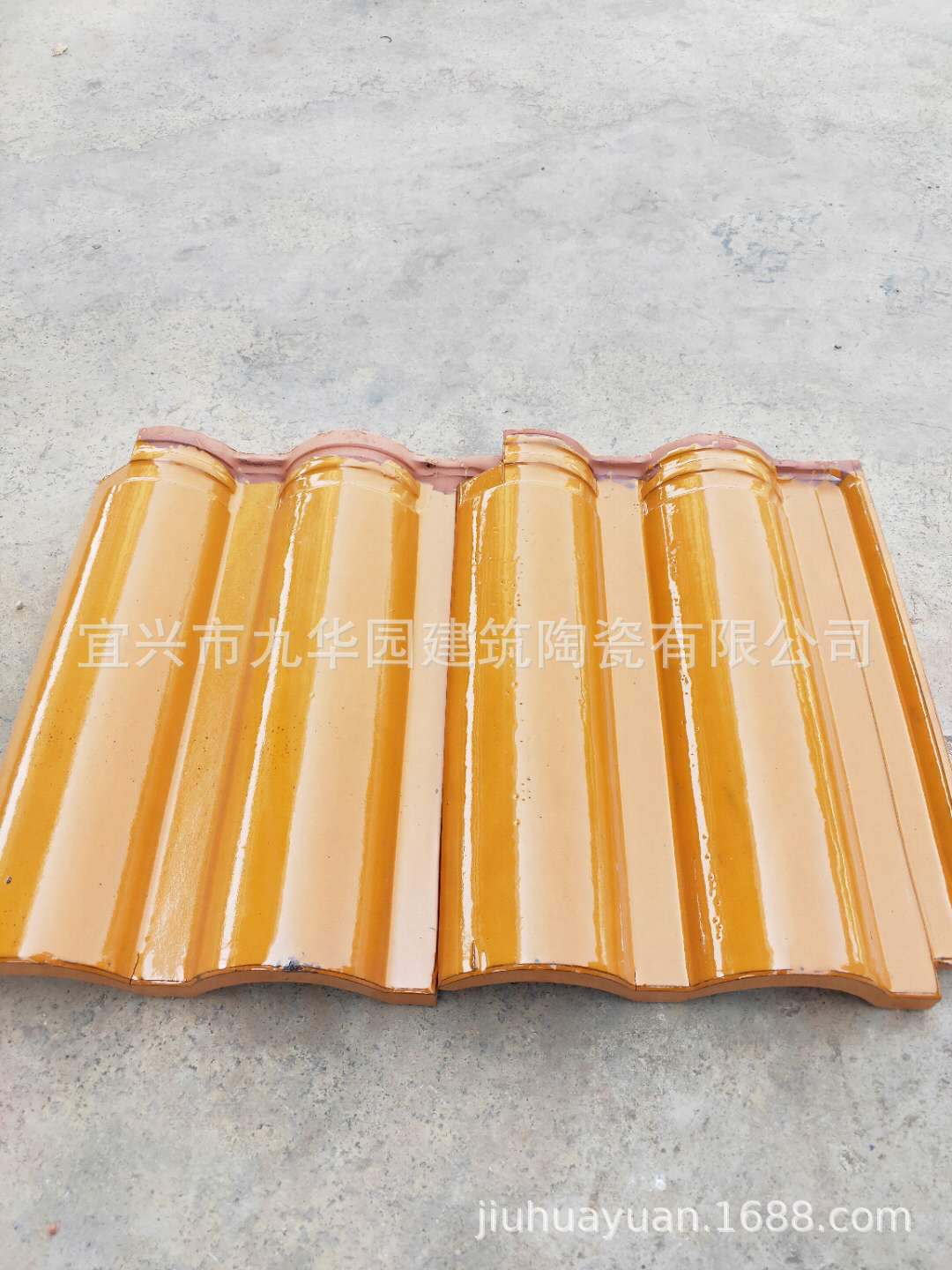 Double tube tile Yixing glazed tiles villa Roofing Roof waterproof decorate high quality Pottery clay Cong