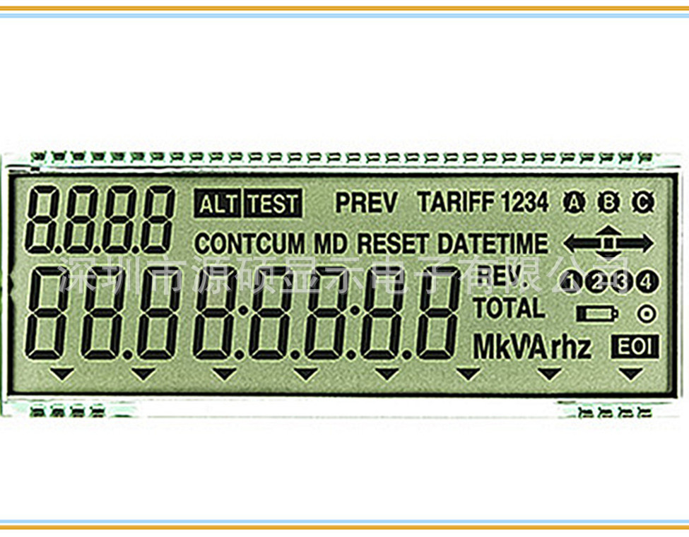 定制开发烟雾报警器液晶屏气体检测报警器lcd段码液晶显示屏厂家