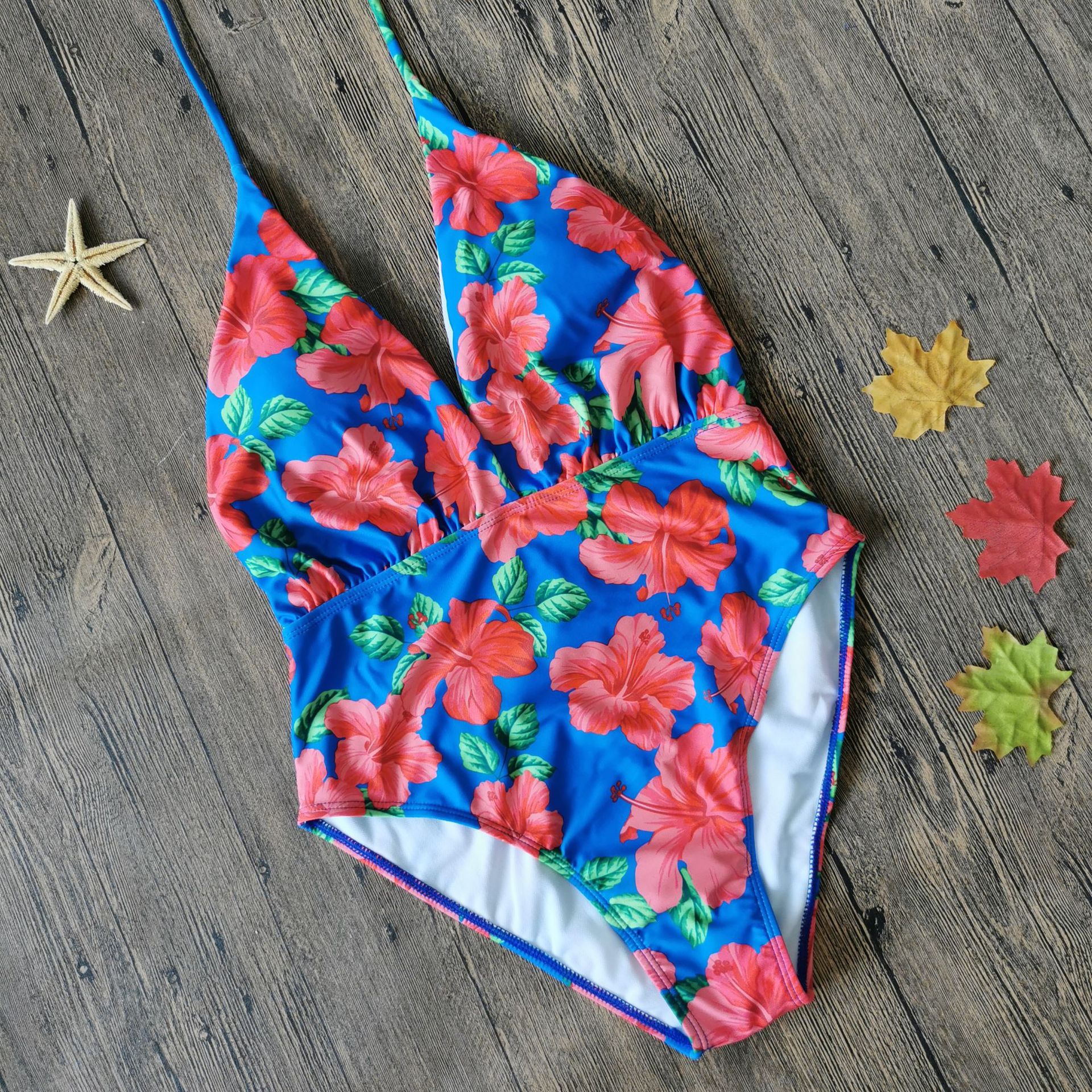 Señoras multicolores del traje de baño de una pieza que adelgazan el bikini de 14 colores de la impresión NSHL130