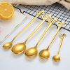 Spoon stainless steel, coffee tableware, mixing stick, wholesale