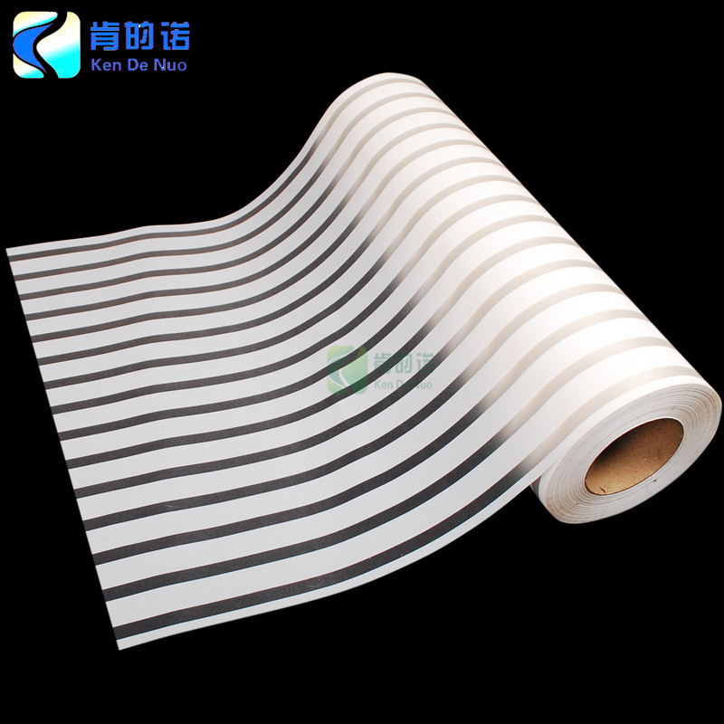 Striped Glass Film for Office Sliding Doors, Glass Stickers for Partition Waistline, Horizontal Long Window Stickers, Light-Blocking, Frosted, Waterproof