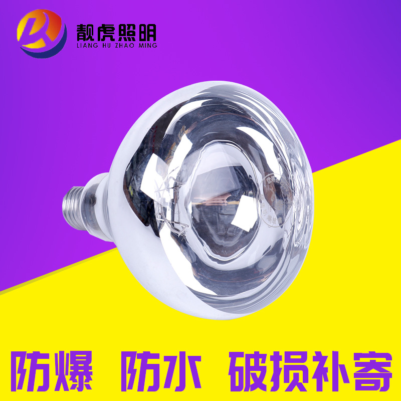 wholesale supply waterproof explosion-proof heating bulb Infrared Warm bulb Shower Room TOILET Yuba bulb heat preservation