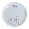 Dinner plate with glass, cartoon tableware home use