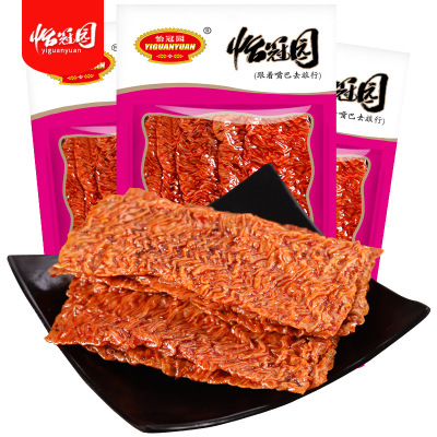 Yi Guan Park 42g Shredded Bean roll Spicy strips Spicy and spicy leisure time snacks Spicy strips Childhood memory Hunan specialty snacks