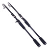 Portable vibration Expansion Road Asian pole carbon short -handed straight handle handle fishing rod Far switching rod fishing rod throwing pole