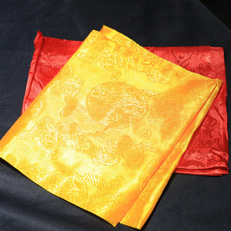 Wholesale Mongolian and Tibetan Decorative Items, Auspicious Five-Color Dragon and Phoenix Embroidered Khata, Tourist Cultural and Activity Supplies