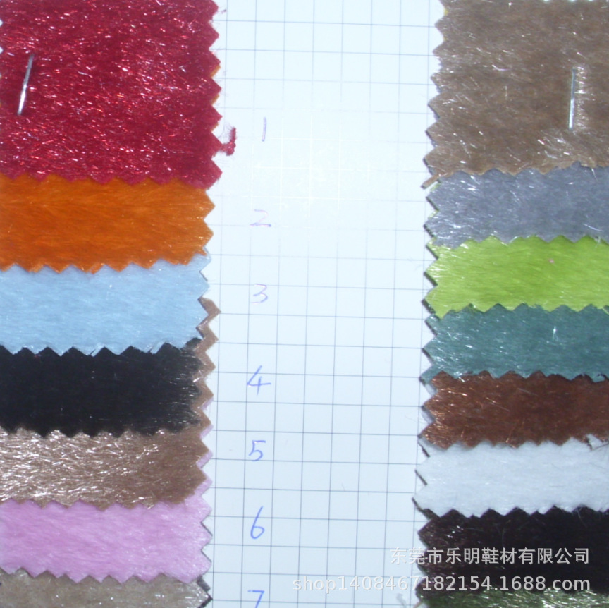 MB9010供应仿马毛纯色植绒布家居家纺鞋材手袋箱包用布